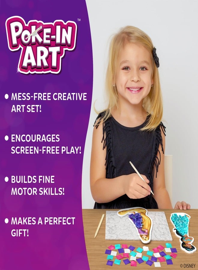 Skillmatics Poke-in Art - Disney Princess, Mess-Free Fun for Kids, DIY Craft Kits, Creative Activity, Gifts for Girls Ages 4, 5, 6, 7, 8, 9, Includes Cinderella, Ariel, Moana, Rapunzel & More - Image 2